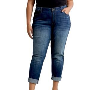 Kut from the Kloth Carrie Boyfriend Jeans Medium Wash Mid Rise Women’s Size 18W